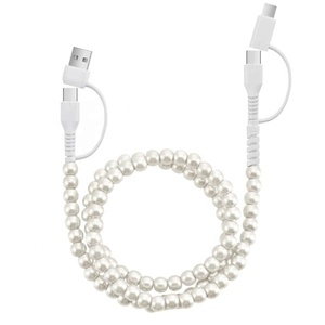 Cable de Carga para Teléfono de Coche con Cuentas de Cristal de Alta Calidad de 3 pies, Joyería para Mujer, Venta al por Mayor - Product Image 1