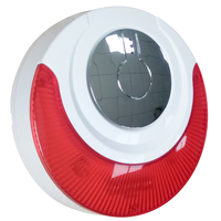MD-214R Sirene Nirkabel Dalam Ruangan dengan Lampu Strobo 110dB Sirene Alarm Keras dengan Lampu Flash Baterai Isi Ulang