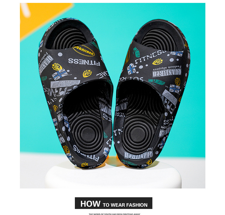 The Latest Models of EVA Shoes Men Slippers Bathroom Soft Anti-slip Beach Slides Shoes