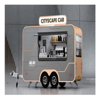 Camion de restauration mobile pour le petit-déjeuner, les collations, le déjeuner, le café, les burgers, les frites et la crème glacée, idéal pour les employés de bureau et les étudiants