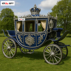 Carroza Eléctrica de Lujo sin Caballos para Recorridos Turísticos, Modelo Queen's Royal Golden Horse - Product Image 6