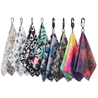 Serviette de golf en microfibre PRIMUS GOLF, serviette de golf personnalisée à motif gaufré, serviette de golf personnalisée par sublimation
