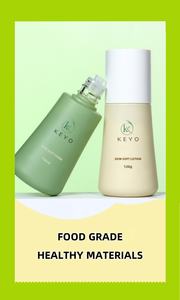 120ml-130ml Bouteille de lotion et de <span class=keywords><strong>toner</strong></span> pour la peau verte et <span class=keywords><strong>beige</strong></span> en forme de cône PET vide avec bouchon à vis blanc en gros - Product Image 5