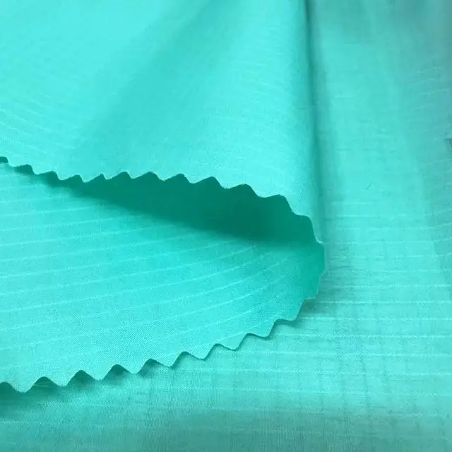 30D umweltfreundlicher wasserfester ripstop polyester taffeta recyclingstoff