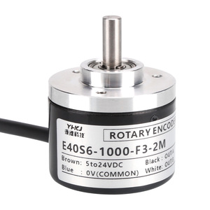 E40S6-1000-F3-C3-L6 Incremental Rotary Encoder With <b>Cable</b> Leads Round End <b>Heat</b> Resistant Housing High Strength Protection - Product Image 2