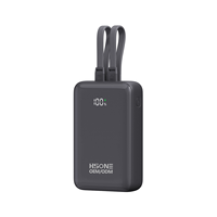 Batterie externe 35W PD 10000/20000mAh à faible MOQ, OEM/ODM, avec câbles doubles intégrés, écran LED, vente en gros LQ13