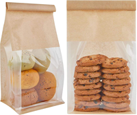 Sachet Doypack en papier kraft et plastique CPP de qualité alimentaire, résistant à l'humidité, réutilisable, avec fermeture auto-adhésive, pour snacks, impression par héliogravure