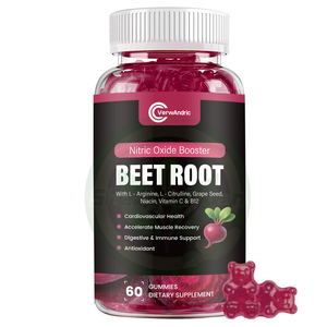 Suplementos de vitamina B12 de semilla de uva de raíz de azúcar de remolacha sin etiqueta privada OEM, gomitas de soporte de resistencia energética para adultos - Product Image 1