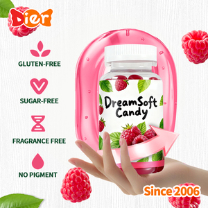 Caramelos al por mayor etiqueta privada personalizada Halal suplemento nutricional melatonina Jelly Bean vitamina sueño ayuda gelatina suave caramelo gomoso - Product Image 2