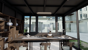Véranda en <span class=keywords><strong>aluminium</strong></span> et verre, jardin d'hiver, terrasse, auvent, auvent <span class=keywords><strong>de</strong></span> cour, véranda <span class=keywords><strong>de</strong></span> villa toutes saisons pour <span class=keywords><strong>bain</strong></span> <span class=keywords><strong>de</strong></span> <span class=keywords><strong>soleil</strong></span> extérieur, facile à installer - Product Image 3