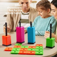Jeu de société classique en plastique à cinq jeux, jouet éducatif de table suspendu, modèle de jeu de société interactif parent-enfant pour l'extérieur
