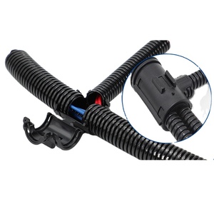 Nhà Máy Giá Nylon sóng ống dẫn kế<span class=keywords><strong>t</strong></span> nối y và <span class=keywords><strong>t</strong></span> Loại Bộ chuyển đổi có thể mở ra Y nhanh chóng Phụ kiện kế<span class=keywords><strong>t</strong></span> nối - Product Image 4