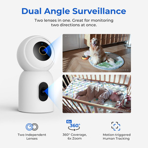 Imilab camera gia đình thông minh Camera kép 3K + 3K HD C30 pin camera wifi trong nhà PTZ thông minh theo dõi con người Camera IP Camera quan sát không dây - Product Image 4