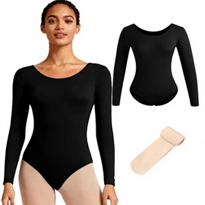 Nouveau Maillot de Danse et Gymnastique Nude pour Femme 2025 – Personnalisable avec Logo, 5 Tailles, Vente en Gros, en Spandex à Manches Longues - Product Image 2