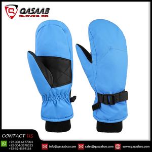 Mitaines de couleur bleue enfants imperméables isolés filles-garçons extérieur hiver-ski motoneige équitation cyclisme gants de ski - Product Image 2