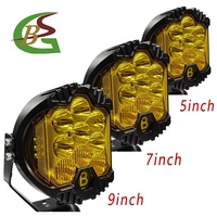 Produits promotionnels, nouvelle lampe de travail LED super lumineuse de 9 pouces, 100W, IP68, étanche, antichoc, en aluminium, pour voiture