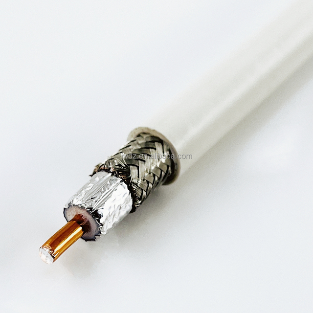 50 Ohm White Color RG8/U RF Coaxial Cable