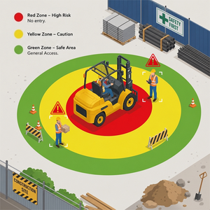 Système de détection de piétons Wtsafe SF-420 AI pour chariot élévateur, chargeuse, excavatrice, caméra d'évitement de collision, alarme sonore et lumineuse 720P - Product Image 6