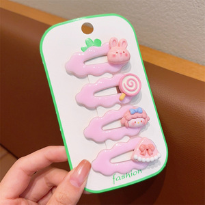 <span class=keywords><strong>4</strong></span> <span class=keywords><strong>Pcs</strong></span>/set Cute Hairpin Children Barrettes Kids Hairgrips <span class=keywords><strong>Hair</strong></span> <span class=keywords><strong>Clips</strong></span> Accessories Gift Set Girls Cartoon Pattern <span class=keywords><strong>Hair</strong></span> Clip Set - Product Image 4