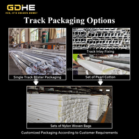 Rail de rideau flexible de haute qualité en forme de L et de U, blanc, courbé, pour fenêtre en baie, décoration intérieure