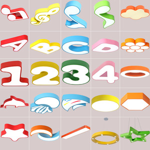 Contemporary Profile Playground Pendant Light Colorful Chandelier Ring Round Lamp Hanging <strong>Fixture</strong> LED Circular Linear <strong>Lighting</strong> - Product Image 1