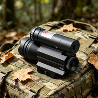 Laser Sight Merah Profil Baru dengan Lampu, Dapat Disesuaikan Atas Bawah Kiri Kanan, Tahan Guncangan, Laser Pointer untuk Kegiatan Luar Ruangan, Berkemah, Mendaki Gunung