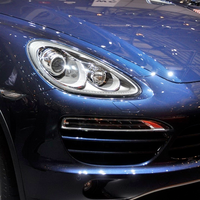 Couvercle de lentille en verre en plastique transparent de phare indélébile de thermostabilité professionnelle pour Porsche Cayenne 2011
