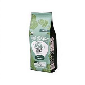 Coffee <b>Storage</b> Bags Resealable Vented Degassing Valve Easy <b>Open</b> Tape Moisture Proof VMPET Resealable Supermarket - Product Image 1