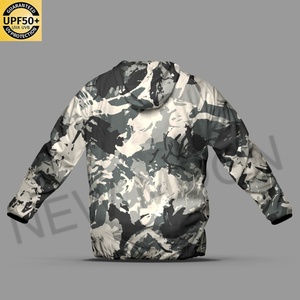 Lightweight Mens Hooded Windbreaker Jacket Suitable for Spring and Autumn Custom Design Outdoor Fishing <b>Camouflage</b> Jacket - Product Image 2