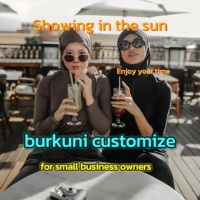 Badkleding Tweedelig Premium Jersey Hijab Bescheiden Islamitisch Zwempak voor Vrouwen Burkini's Gevoerde Hijab Outfit Moslima Set