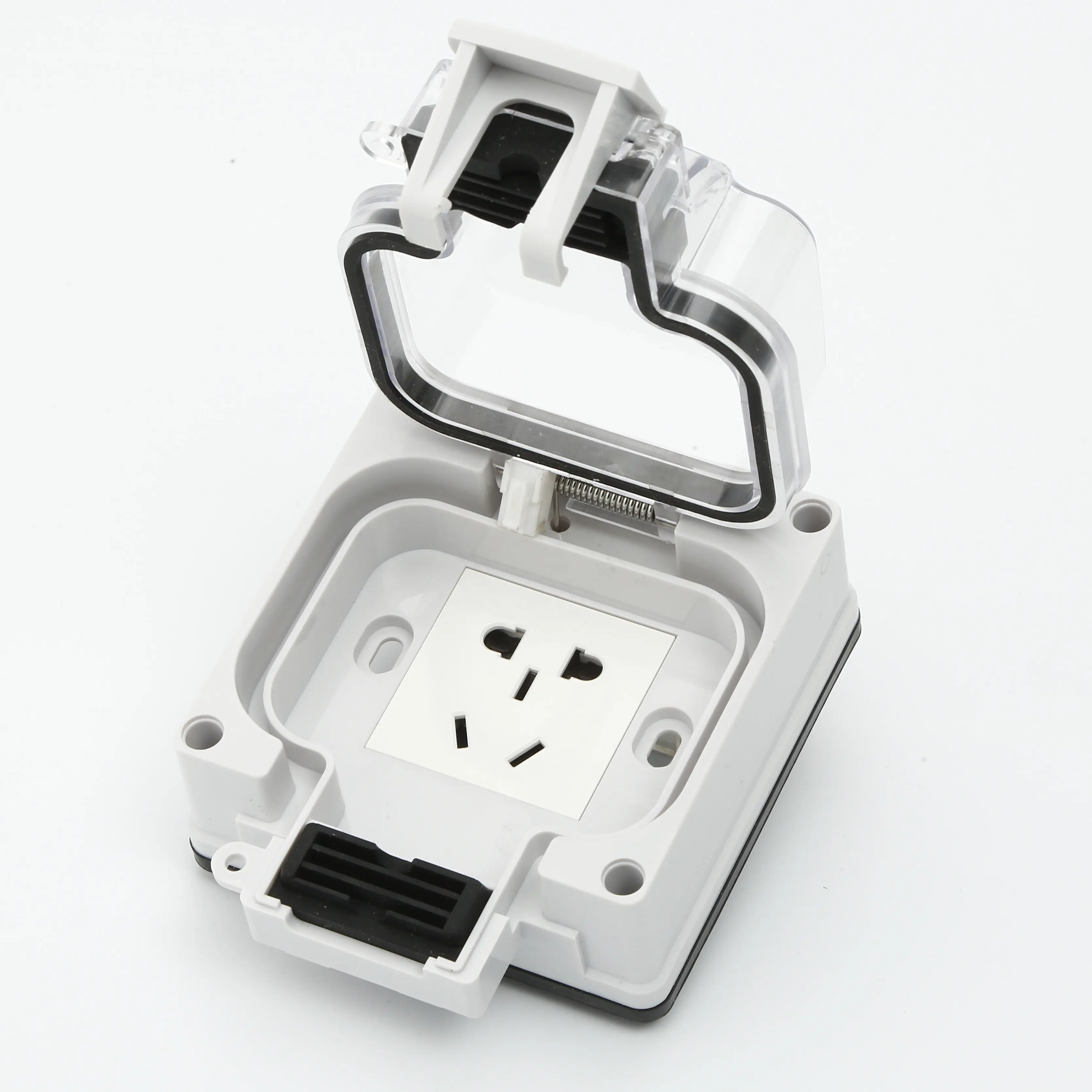 Height Surface Mounting Waterproof Switch Wall Outlet Covers Weatherproof Multi Function Wall Switched Socket HTL66X-A