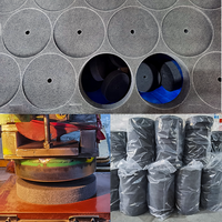 Roue abrasive non tissée de haute qualité 150 mm, roue de polissage en fibre de nylon de 6 pouces, roue non tissée grise pour l'acier inoxydable