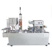 Machine automatique de remplissage et de scellage de gobelets pour yaourt, gelée, lait, glace, miel et liquides (huile) - Bon prix