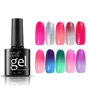 Thermochromic Gel Nail Polish Summer Temperature Shiny Color Changing Series Semi Permanent Soak Off UV Nail Polish Glue