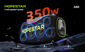 <b>Speaker</b> A80 High Quality Portable Audio Players 350W RGB Wireless Subwoofer Home Theatre <b>USB</b> for Parties Computers - Product Image 4
