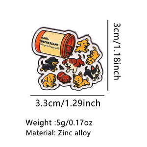 Pins de esmalte de gato adorables, broches de solapa de gatito con diseño de OVNI alienígena y noche estrellada, insignias estéticas de <span class=keywords><strong>animales</strong></span> para decoración de mochilas y chaquetas, regalo - Product Image 6
