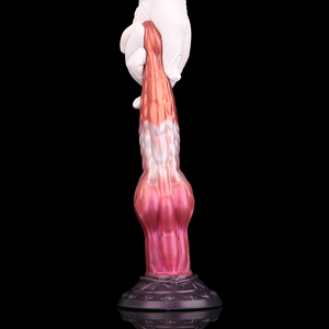 YOCY Dev Yapay Penis Vakumlu Tutucu Büyük Düğümlü Penis Çift Katmanlı Silikon Anal Plug Gerçekçi Ejderha Yapay Penis Erkek/Kadın/Yetişkinler İçin Seks Oyuncağı - Product Image 2