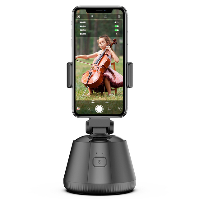 Auto Face and Object Tracking Smart Tripod Phone Holder 360° Rotating AI Gimbal Stabilizer for Live Streaming and Vlogging