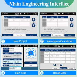 Nicht nukleares elektro magnetisches Asphalt dichtem ess gerät EDG-Touchscreen-Fahrbahn messung Temperatur kompensation daten Export - Product Image 5