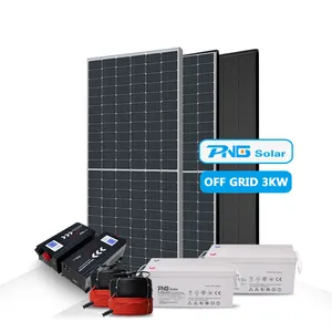 Автономная солнечная система 3 кВт, солнечная энергетическая система для домашнего использования с резервным аккумулятором