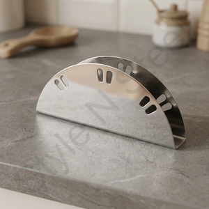 Stainless Steel D Shape Tissue Holder Tissue Holder With Full Antic Color <b>Napkin</b> Tissue <b>Paper</b> Holder <b>Napkin</b> Rack for Countertop - Product Image 2