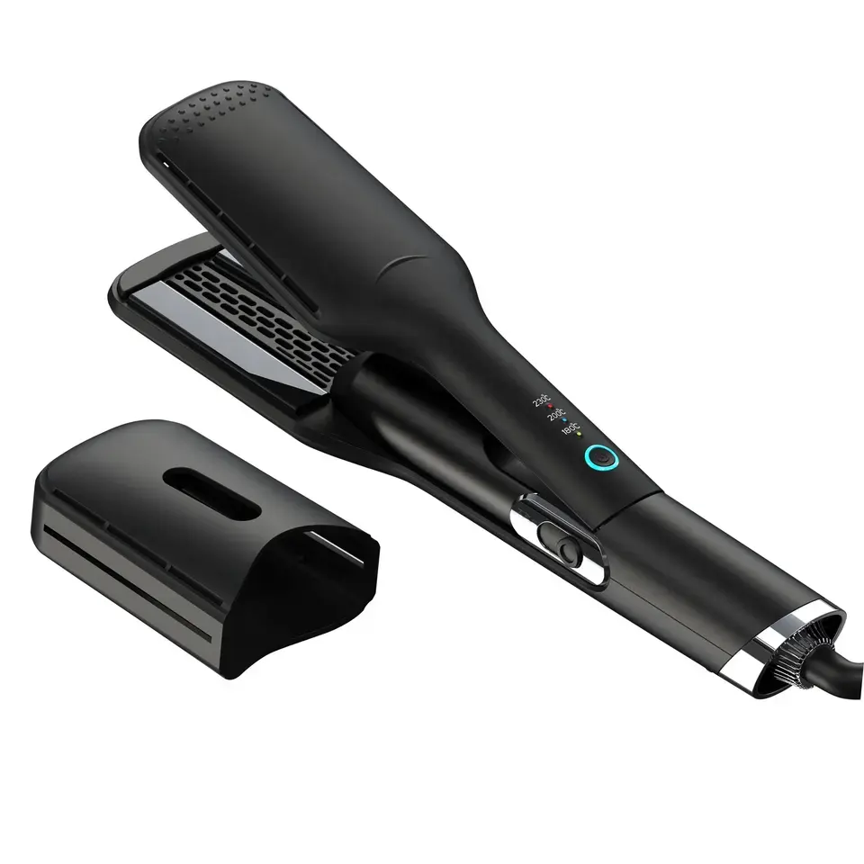 Plancha de cabello 2 In 1 Profession eller ionischer Glätteisen-Haar glätter Ulelay OEM Duet Style Luft glätter