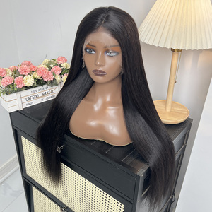 Perruque Lace Front en Cheveux Humains Lisses, Cuticules Alignées, Vierge Vietnamienne, 13x4 HD, Densité 200%, Longue Longueur, Vente en Gros - Product Image 1