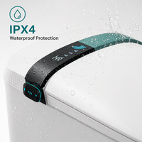 Toilette intelligente en céramique avec siphon en S, fixation au sol, désodorisation automatique, télécommande