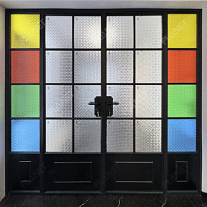 Portes battantes en alliage d'aluminium anciennes rétro françaises personnalisées Portes en verre d'aluminium - Product Image 3