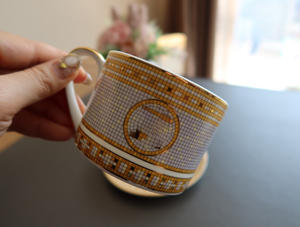 Services de table en porcelaine mosaïque dorée de luxe nordique, vente en gros, ensemble de vaisselle individuel, coffret cadeau - Product Image 4