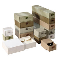Coffret à bijoux personnalisé en forme de livre avec couvercle rabattable, coffret cadeau pour bijoux, boîtes à bijoux, faible MOQ avec sac pour collier