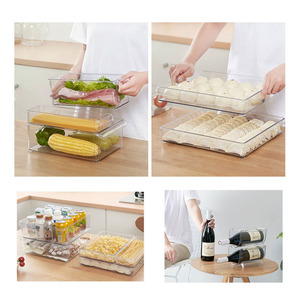 Armadietto da cucina GREENSIDE <span class=keywords><strong>Organizer</strong></span> frigorifero in plastica <span class=keywords><strong>Set</strong></span> di contenitori per alimenti - Product Image 2