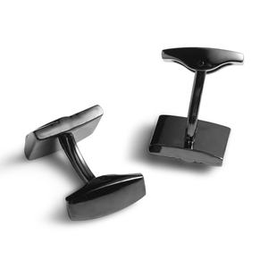 Mancuernillas de Diseño Clásico, Estilo Francés, Color Negro, Textura Alta, Accesorio de Moda - Product Image 5