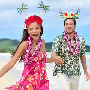 Été Hawaii Plage Photographie Décoration Néon Bandeau Ananas Flamingo Mariage Graduation Party Funny Headband Décoration - Product Image 6